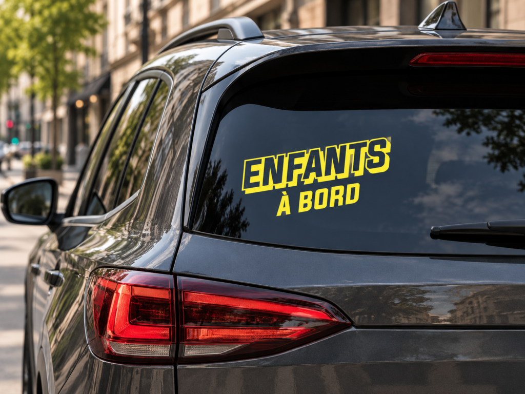 Autocollant Street jaune 5 × 4 po : image principale